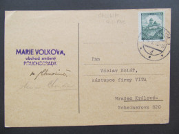 BRIEF Pouchobrady Sobětuchy Chrudim - Hradec Králové 1940 M. Volková  / P8568 - Storia Postale