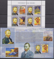 COB 2458-1 + BL436 Vincent Van Gogh Complet-volledig 2 Blocs - Nuevos