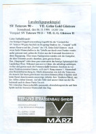 Delcampe - Fußball-Programm PRG SV Teterow 90 - VfL Grün-Gold Güstrow 6. 11. 1999 BSG Motor Einheit Vorwärts Mecklenburg-Vorpommern - Programmi