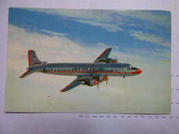 AMERICAN AIRLINES    DC-7     /   AIRLINE ISSUE / CARTE COMPAGNIE - 1946-....: Era Moderna