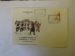 YUGOSLAVIA V. KURENTOVANJE IN KARNEVAL  V PTUJU 28. 2. 1965  FDC 1965 - Altri & Non Classificati