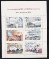 1986. Finland. Modern Buildings. MNH. Mi. Nr. 987-92 (MH17) - Nuevos