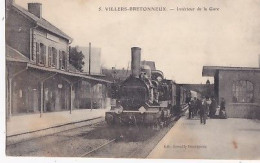 VILLERS BRETONNEUX            Intérieur De La Gare           TAIN EN TGP - Villers Bretonneux