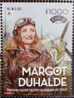 Chile 2023, Margot Duhalde - Chile's First Female War Pilot, MNH Single Stamp - Cile