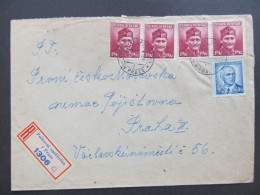 BRIEF Poštovní Spořitelna V Praze 1946 R Nálepka !!  / P8548 - Covers & Documents