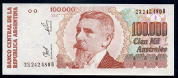 - 100.000/100000 Australes - 1990/91 - Série B   UNC NEUF - Argentinië