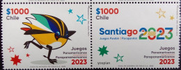 Chile 2023, Pan American And Parapan American Games In Santiago, MNH Stamps Strip - Chile