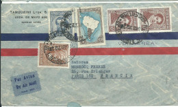 ARGENTINE LETTRE PAR AVION 1P45 BUENOS AIRES POUR PARIS  DE 1939  LETTRE COVERP - Cartas & Documentos