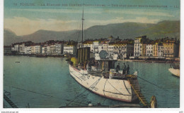 83-  TOULON  ( Var ) -   - La Station Des Contre Torpilleurs - The Station Of Boats Destroyer ( Colorisé ) - Toulon