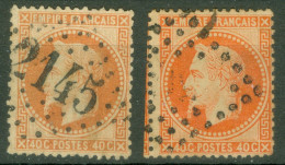 France  31 Et 31b  Ob  B/TB - 1863-1870 Napoléon III. Laure