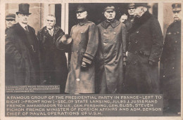 Etats-Unis - Guerre 1914-18 - A Famous Group Of The Presidential Party In France, Gen. Pershing, Gen. Bliss, Adm. Benson - Altri & Non Classificati