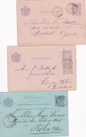 Briefkaarten 1890 1890 En 1891 Arnhem  (kleinrond) - Marcophilie