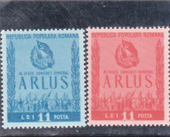 ARLUS CONGRESS,1950,MI.1240/41, MNH**, ROMANIA. - Nuovi