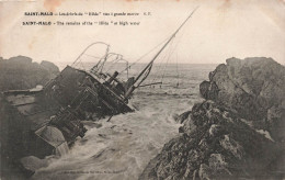 FRANCE - Saint Malo - Les Débris Du "Hilda" - Vues à Grande Marée - G F - Vue Sur La Mer - Carte Postale Ancienne - Saint Malo