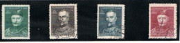 CECOSLOVACCHIA (CZECHOSLOVAKIA) - SG 515.518 - 1948 SOKOL CONGRESS: DR. J. SCHEINER (COMPLET SET OF 4) - USED - Oblitérés