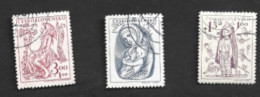 CECOSLOVACCHIA (CZECHOSLOVAKIA) - SG 532.534  - 1948 CHILD WELFARE (COMPLET SET OF 3) - USED - Oblitérés