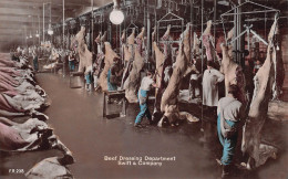 Etats-Unis - CHICAGO - Swift & Company, Beef Dressing Department - Abattoir, Boucherie - Timbre Neuf Poinçonné (2 Scans) - Chicago