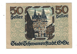 **Austria Notgeld Schwanenstadt  50 Heller 977.1a - Oostenrijk