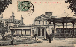 50 , Cpa  CHERBOURG , Jardin Du Casino Et Le Kiosque De La Musique (13419) - Cherbourg