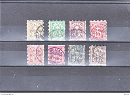 SUISSE 1882-1899 Yvert 63 + 65-68 + 70 + 67a-67b Oblitérés, Used, Cote : 20 Euros - Usati