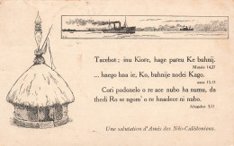 FRANCE - Tacebo - Inu Kiore - Hage Pareu Ke Buhnij - Une Salutations D'Amis Des Néo Calédoniens - Carte Postale Ancienne - Nouvelle Calédonie