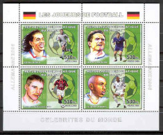 COB 2372-5 + BL394-7 Les Joueurs De Football Complet-volledig 5 Blocs - Neufs