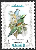 Ajman - MNH ** 1971 :  Common Green Magpie  -  Cissa Chinensis - Uccelli Canterini Ed Arboricoli