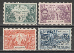 Martinique N° 129 - 132 ** Exposition Coloniale 1931 - Ungebraucht