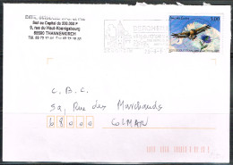 FLORA-L74 - FRANCE N° 3054 Parc Des Ecrins Sur Lettre Aigle Royal Et Chardon 1997 - Storia Postale