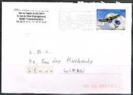 FLORA-L74 - FRANCE N° 3054 Parc Des Ecrins Sur Lettre Aigle Royal Et Chardon 1997 - Cartas & Documentos