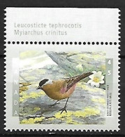 Canada - MNH ** 1998 :   Grey-crowned Rosy Finch  -  Leucosticte Tephrocotis - Songbirds & Tree Dwellers