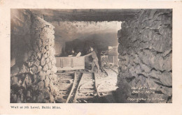 Etats-Unis - BALTIC Mine, Michigan - Wall At 7th Level - Mine De Cuivre, Voie Ferrée - Voyagé 1905 (2 Scans) - Andere & Zonder Classificatie