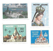 KB925 - VIGNETTES NOTRE DAME DU CAP - TROIS RIVIERES QUEBEC - Local, Strike, Seals & Cinderellas