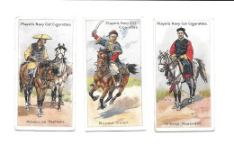 BE27 - CARTES CIGARETTES PLAYERS - RIDERS OF THE WORLD - CHINOIS MANDARIN - CHEF BOXER - POSTIER MONGOL - Player's