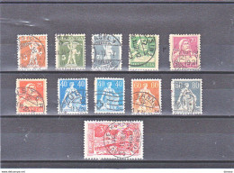 SUISSE 1917-1922 Yvert 158-167 + 164a  Oblitérés, Used, Cote : 9.65 Euros - Used Stamps