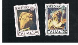 ITALIA REPUBBLICA  - SASS.1295.1296        -      1975 EUROPA (COMPLET SET OF 2) -      USATO  -  RIF. 31022 - 1971-80: Oblitérés