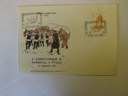 YUGOSLAVIA V. KURENTOVANJE IN KARNEVAL  V PTUJU 28. 2. 1965  FDC 1965 - Autres & Non Classés