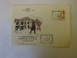 YUGOSLAVIA V. KURENTOVANJE IN KARNEVAL  V PTUJU 28. 2. 1965  FDC 1965 - Altri & Non Classificati