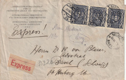 Autriche Lettre Par Exprès Bregenz Pour La Suisse 1923 - Brieven En Documenten