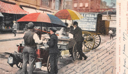 Etats-Unis - NEW YORK City Street Life - Ice Cream Venders - Marchands De Glace - Voyagé 1907 (2 Scans) - Autres & Non Classés