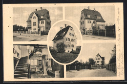 AK München-Harlaching, Landhaus Schwabeneck, Isenschmidstrasse 6, Innenansicht, Seitenansicht  - Muenchen