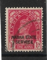 INDIA - NABHA 1938 1a OFFICIAL SG O54 FINE USED - Nabha