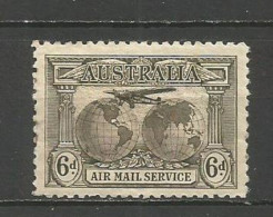 AUSTRALIA CORREO AEREO YVERT NUM. 4 * NUEVO CON FIJASELLOS - Mint Stamps