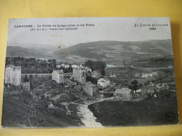 48 8043 CPA 1918 - 48 LANGOGNE - LA VALLEE DU LONGOUYROU ET LES VILLES (ALT. 913 M.) - STATION D'AIR RENOMMEE - Langogne