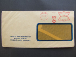 BRIEF  Praha Frankotype Spolek Pro Chemickou A Hutní Výrobu 1937 Frankotyp / P8590 - Storia Postale