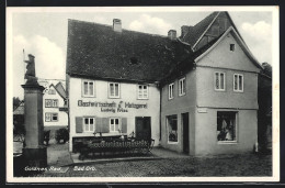 AK Bad Orb, Gaststätte Und Metzgerei Goldenes Rad  - Bad Orb