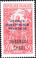 UBANGI-SHARI, COSTUMI LOCALI, 1924, NUOVI (MLH*) Mi:FR-OU 51, Scott:FR-OU 51, Yt:FR-OU 52 - Unused Stamps