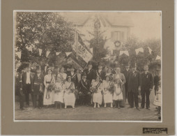 ° PFETTERHOUSE - PFETTERHAUSEN ° Cérémonie Devant L'usine D'horlogerie - En 1913  ( Date Sur Le Drapeau De L'empire ) ° - Orte