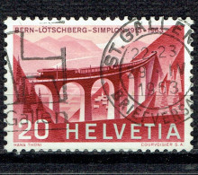 Série De Propagande : Cinquantenaire Du Chemin De Fer Du Lötschberg - Used Stamps