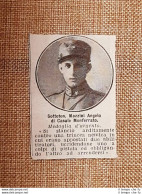 Decorato Al Valore 1916 Mazzini Angelo Di Casale Monferrato Medaglia Argento WW1 - Sonstige & Ohne Zuordnung